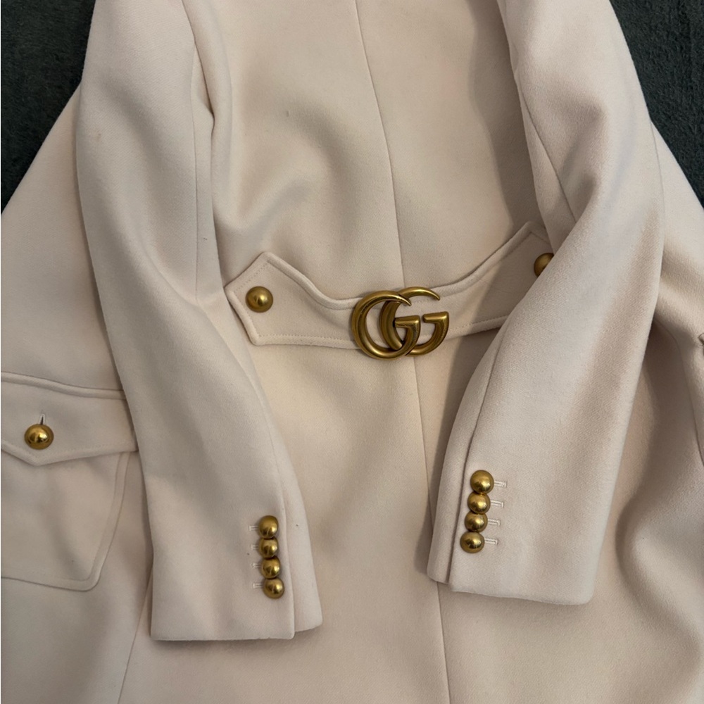 GUCCI Beige Wool Coat
